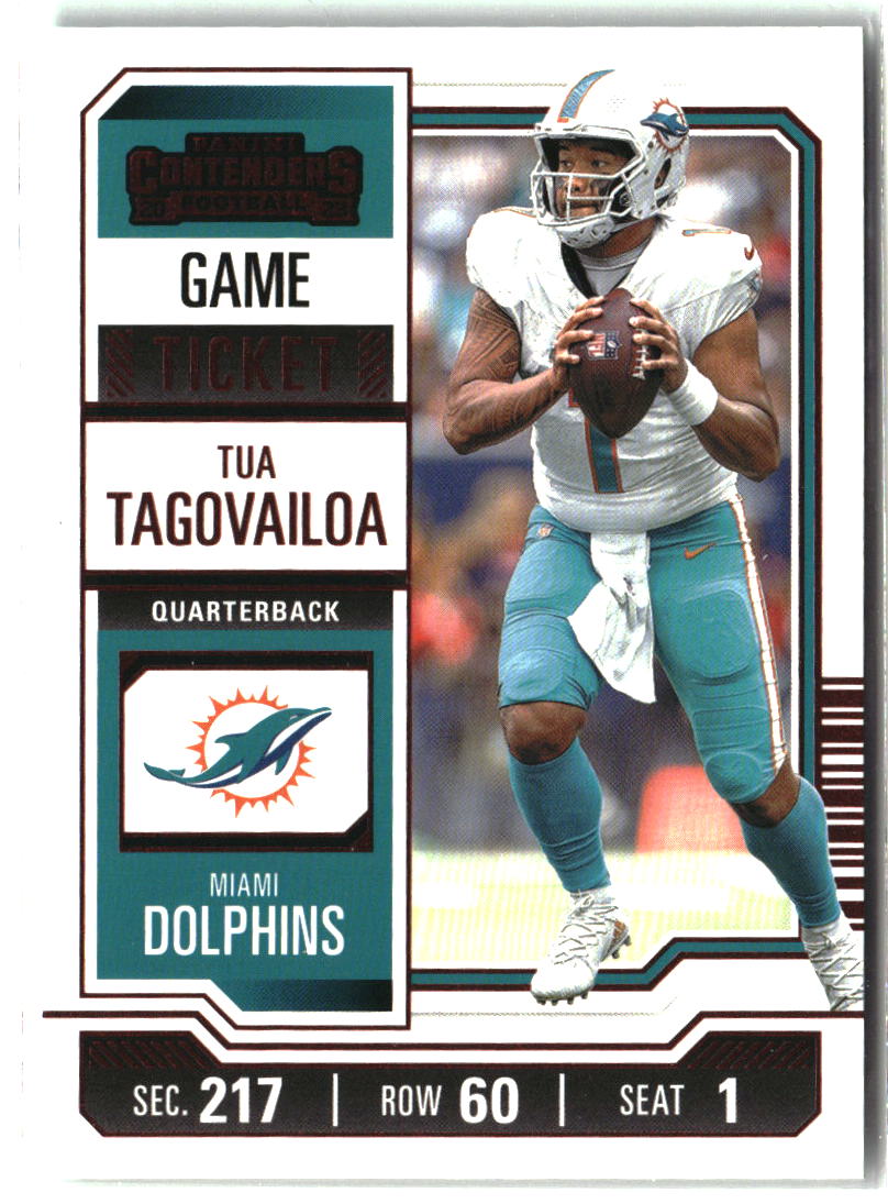 Tua Tagovailoa 2023 Panini Contenders Game Ticket Red #64