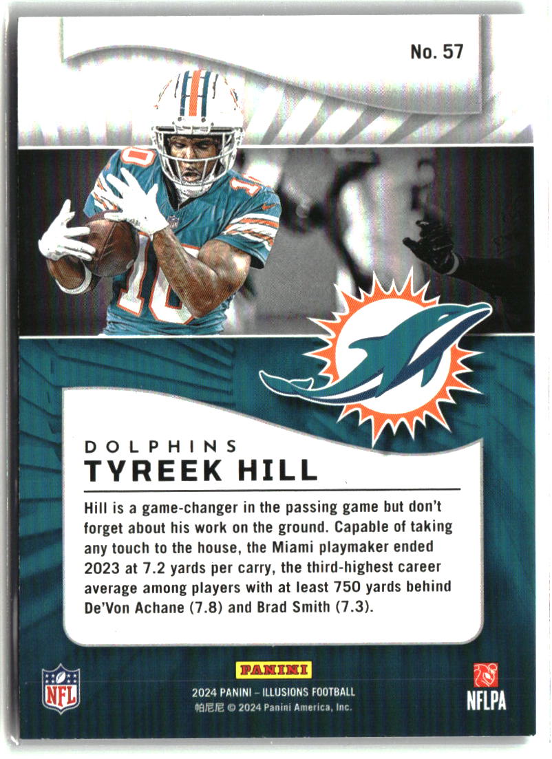 Tyreek Hill 2024 Panini Illusions Dots Trophy Collection #57