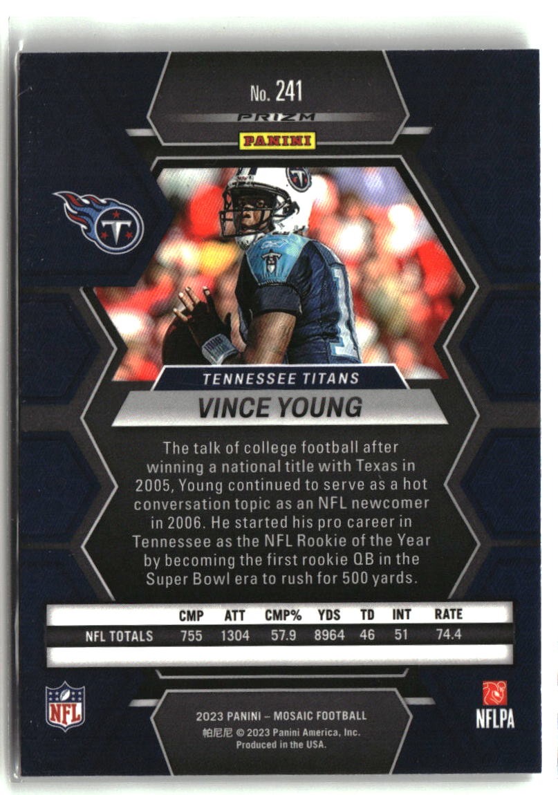 Vince Young 2023 Panini Mosaic Silver #241