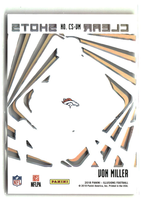 Von Miller 2018 Panini Illusions Clear Shots #CS-VM