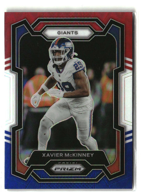 Xavier McKinney 2023 Panini Prizm Red White and Blue #226