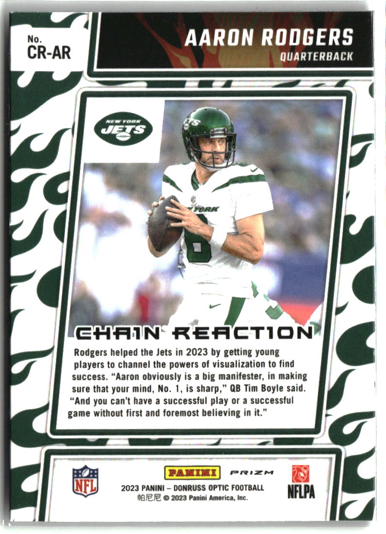 Aaron Rodgers 2023 Donruss Optic Chain Reaction #CR-AR