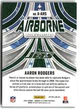 Aaron Rodgers 2024 Panini Rookies & Stars Airborne Silver #A-ARS