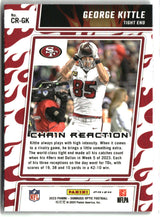 George Kittle 2023 Donruss Optic Chain Reaction #CR-GK