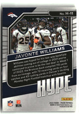 Javonte Williams 2022 Panini Prizm Hype #H-11