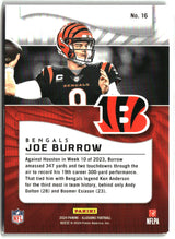 Joe Burrow 2024 Panini Illusions Emerald Trophy Collection #16