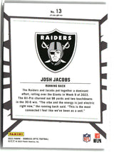Josh Jacobs 2023 Clearly Donruss My House #8