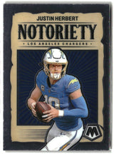 Justin Herbert 2024 Panini Mosaic Notoriety #14