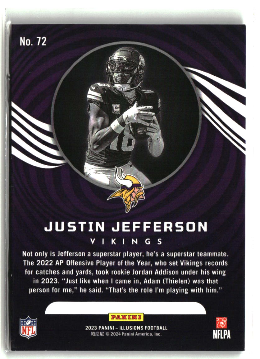 Justin Jefferson 2023 Panini Illusions #72