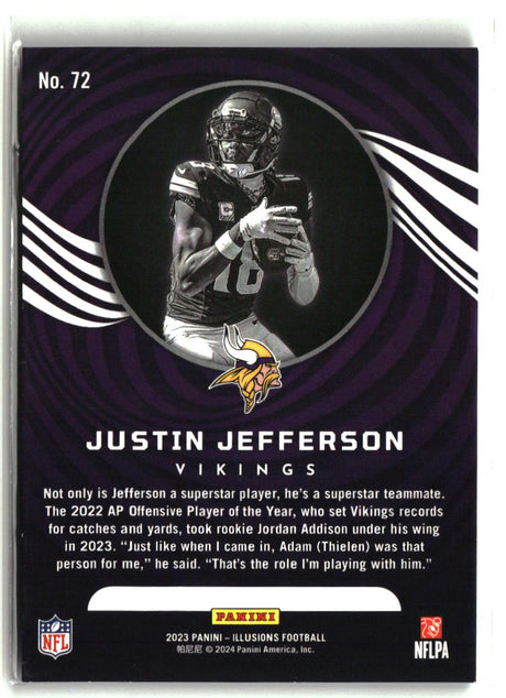 Justin Jefferson 2023 Panini Illusions #72