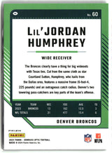 Lil'Jordan Humphrey 2024 Donruss Optic Holo #60