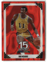Bob McAdoo 2025 Leaf 1991 Base Lava Red #91B-14 #/3