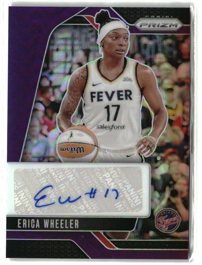 Erica Wheeler 2024 Panini Prizm WNBA Signatures Prizms Purple #SG-EW #/49