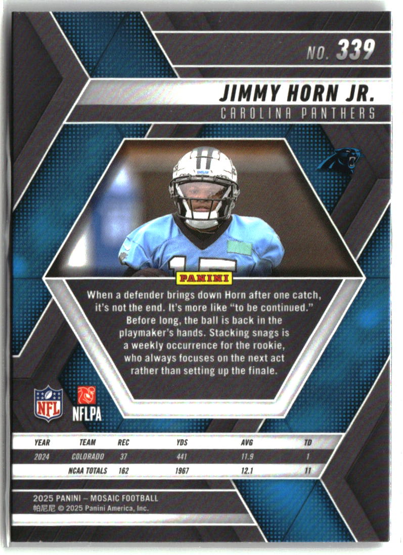 Jimmy Horn Jr. 2025 Panini Mosaic #339