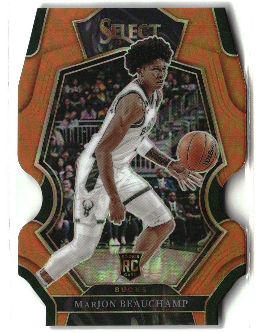 MarJon Beauchamp 2022-23 Panini Select Orange Prizms Die Cut #179 #/65