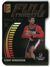 Scoot Henderson 2023-24 Donruss Elite Full Throttle Orange Die Cut #2
