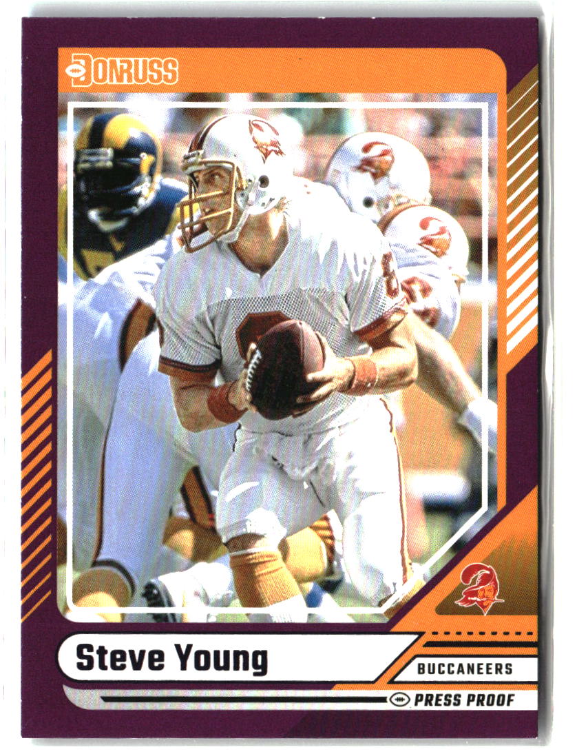 Steve Young 2024 Donruss Press Proof Purple #135