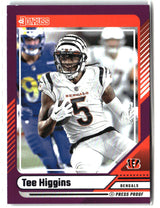 Tee Higgins 2024 Donruss Press Proof Purple #82