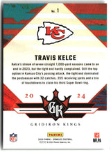 Travis Kelce 2024 Donruss Gridiron Kings #1