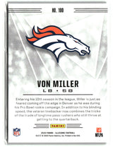 Von Miller 2020 Panini Illusions Trophy Collection Pink #100 #/399