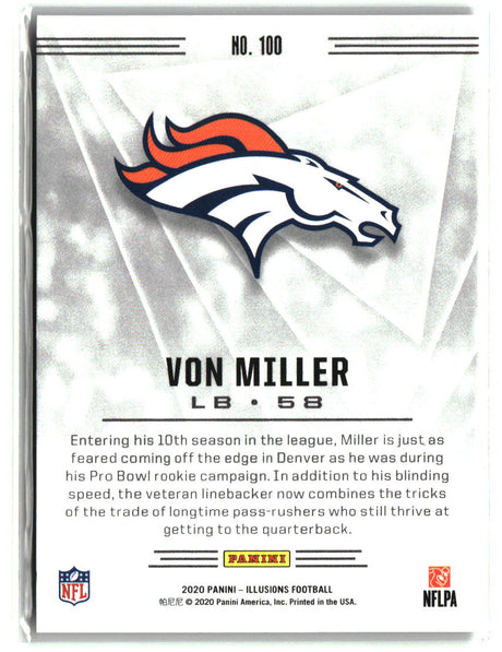 Von Miller 2020 Panini Illusions Trophy Collection Pink #100 #/399