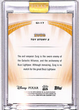 Zurg 2025 Topps Pixar Gold Golden Icons (Encased) #GI-17