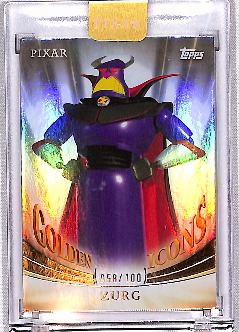 Zurg 2025 Topps Pixar Gold Golden Icons (Encased) #GI-17