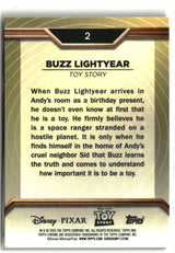 Buzz Lightyear 2025 Topps Pixar Gold Kaleidoscope Etch Refractor #2