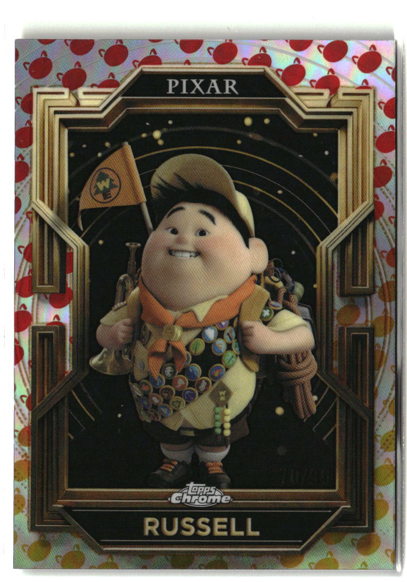 Russell 2025 Topps Pixar Gold Gold… Turning Red Etch Refractor #49