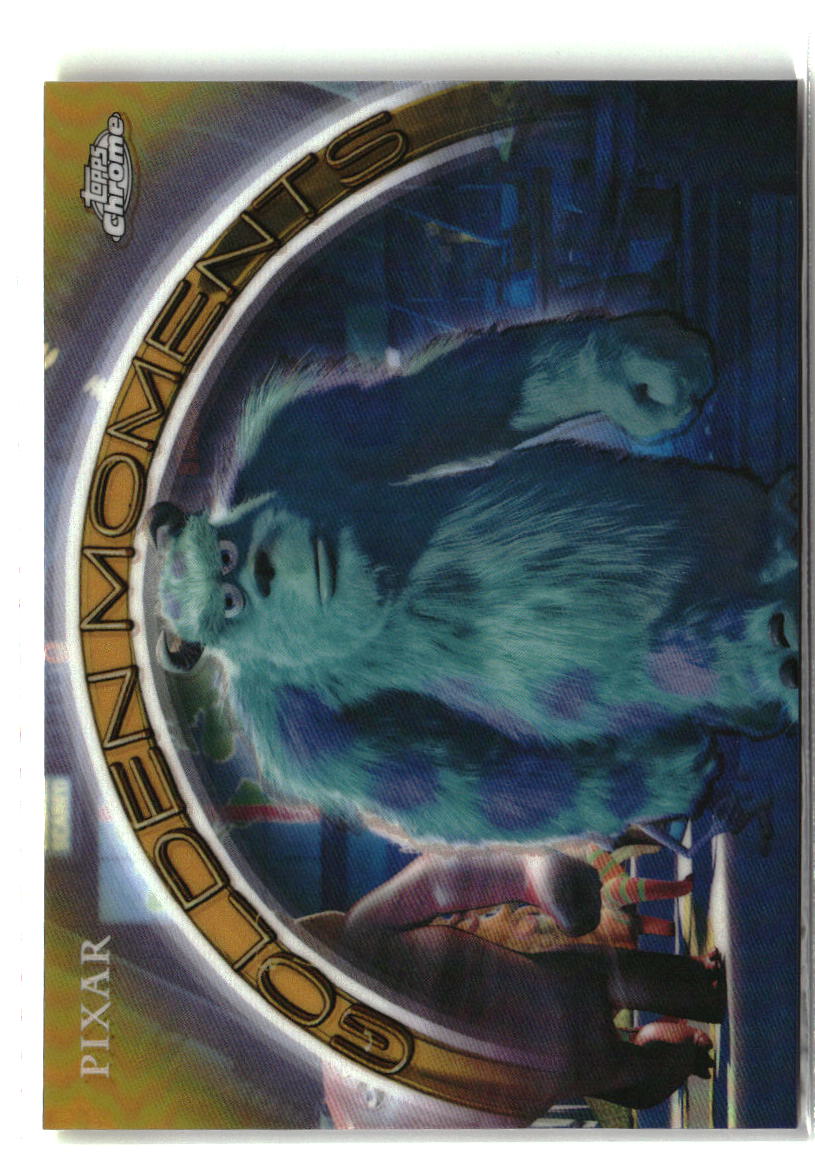 The Scarers Enter - Monsters, Inc. 2025 Topps Pixar Gold Golden Moments #GM-5