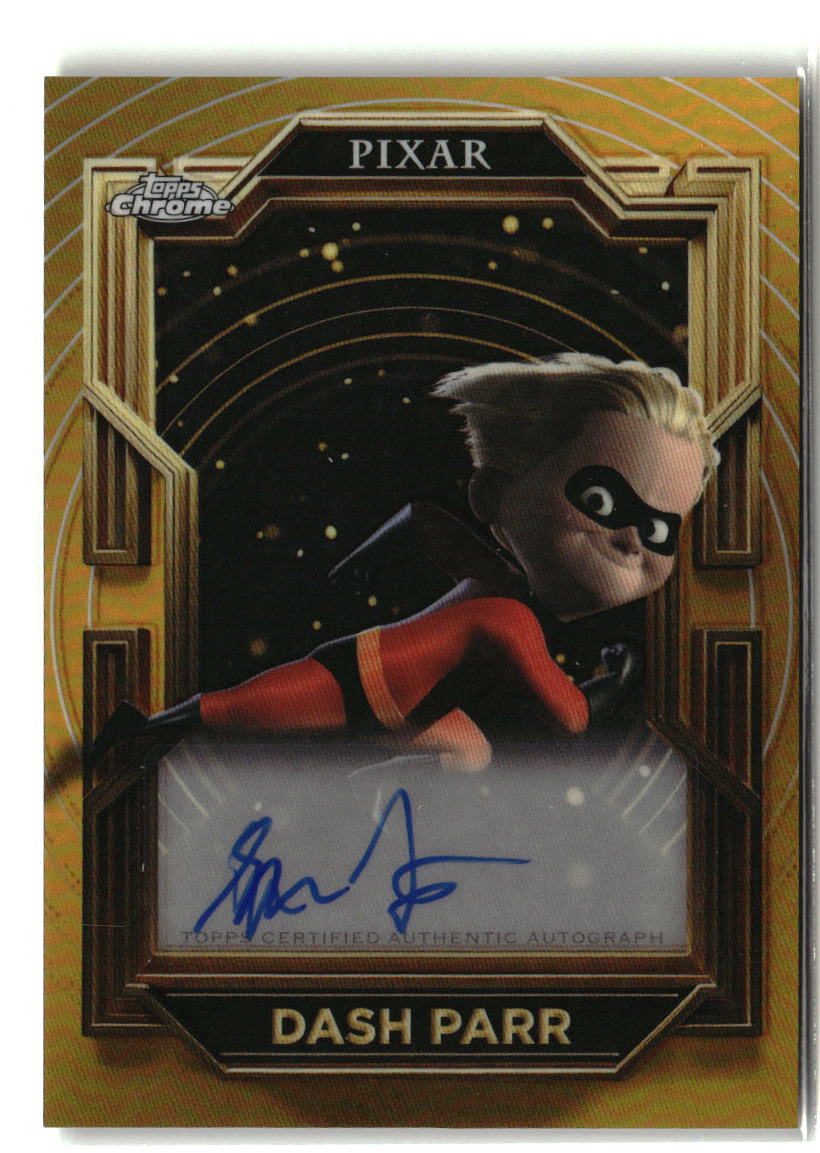 Spencer Fox 2025 Topps Pixar Gold Gilded Chrome Refractor Autographs #AA-SF