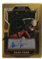 Spencer Fox 2025 Topps Pixar Gold Gilded Chrome Refractor Autographs #AA-SF