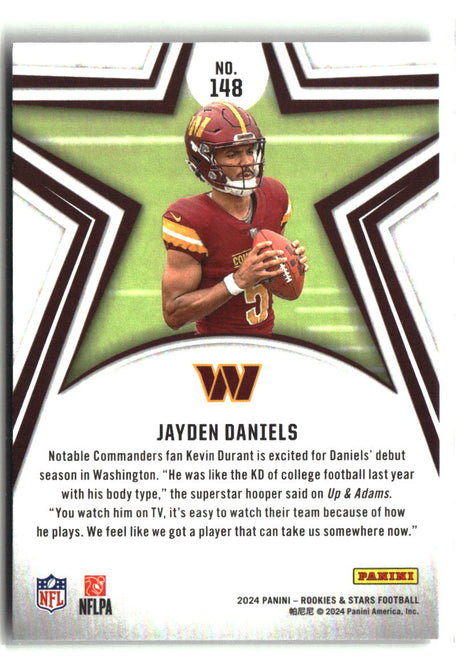Jayden Daniels 2024 Panini Rookies & Stars #148
