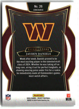 Jayden Daniels 2024 Panini Select #26