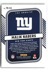 Malik Nabers 2024 Donruss The Rookies #TR-34