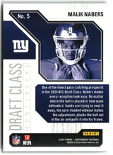 Malik Nabers 2024 Panini Contenders Draft Class Contenders #5