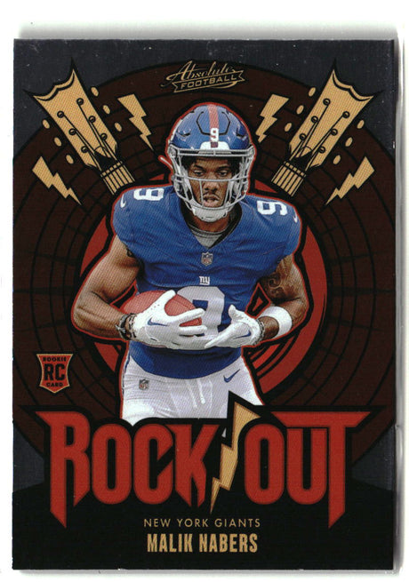 Malik Nabers 2024 Panini Absolute Rock Out #RO-MNS
