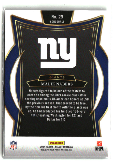 Malik Nabers 2024 Panini Select #29