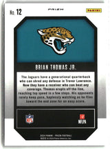 Brian Thomas Jr. 2024 Panini Prizm Emergent Green Prizm #12