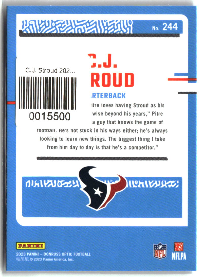 C.J. Stroud 2023 Donruss Optic #244