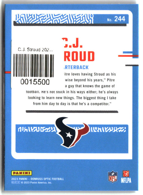 C.J. Stroud 2023 Donruss Optic #244