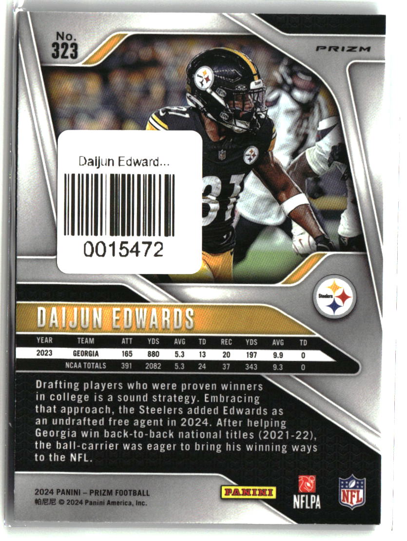 Daijun Edwards 2024 Panini Prizm Silver #323
