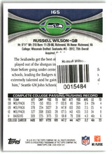 Russell Wilson 2012 Topps #165