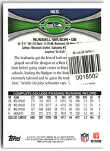 Russell Wilson 2012 Topps #165