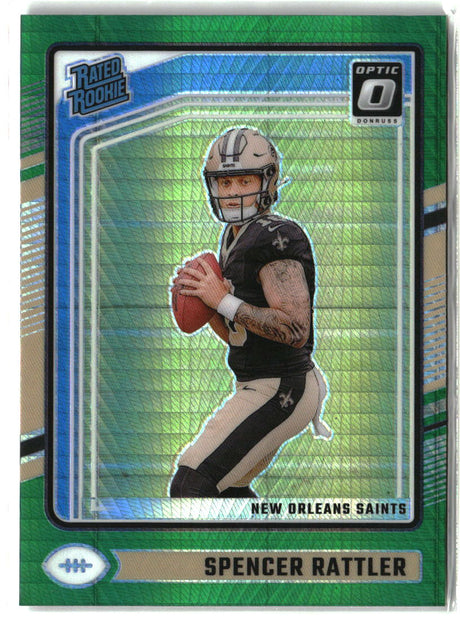 Spencer Rattler 2024 Donruss Optic Green Hyper #289