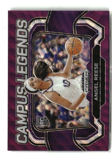 Angel Reese 2024 Panini Prizm Draft Picks - Campus Legends Prizms Purple Wave #4