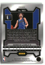 Dereck Lively II 2023-24 Panini Prizm Prizms Ice #163