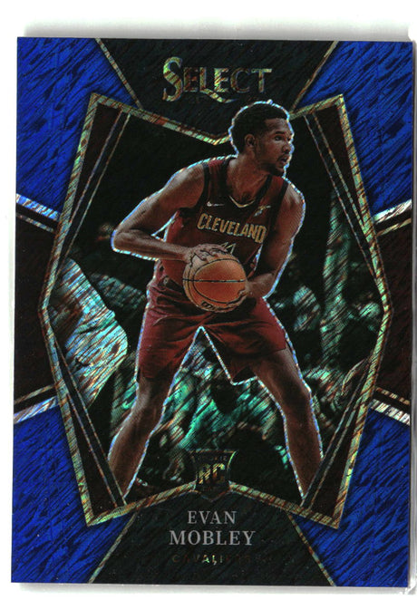 Evan Mobley 2021-22 Panini Select Blue Shimmer Prizms #110