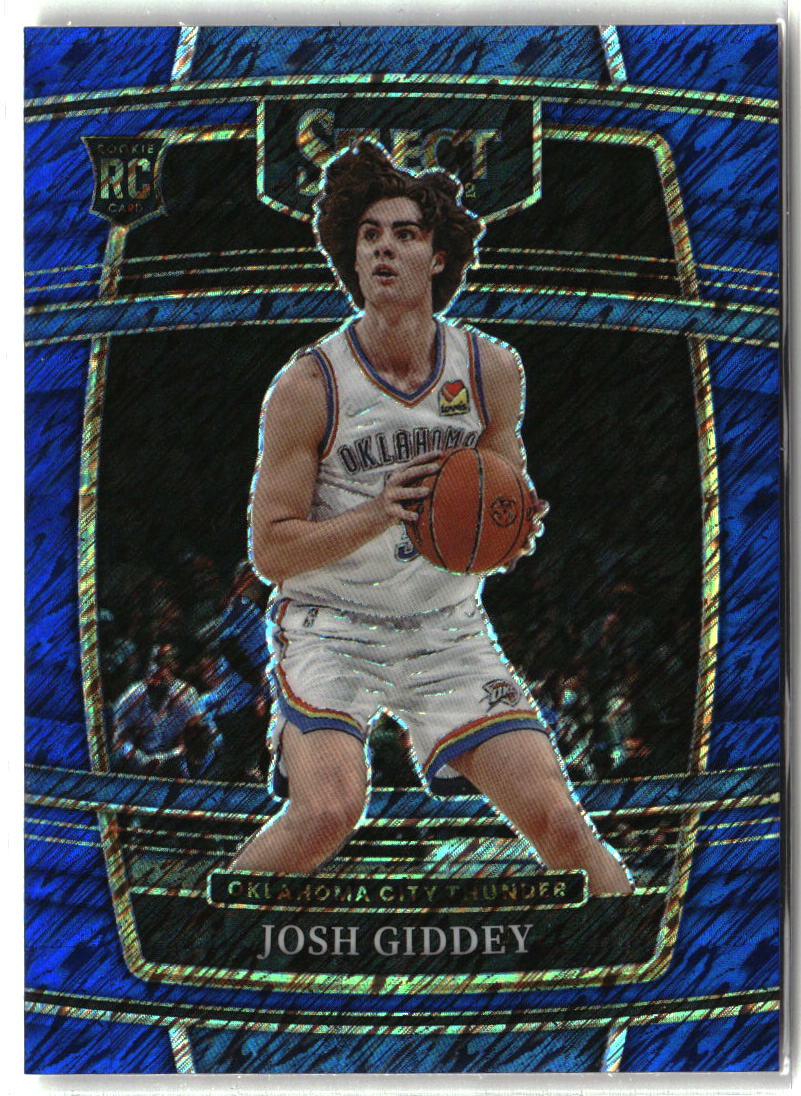 Josh Giddey 2021-22 Panini Select Blue Shimmer Prizms #58