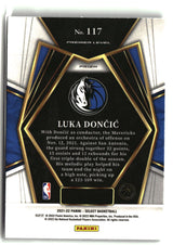 Luka Doncic 2021-22 Panini Select Silver Prizms #117